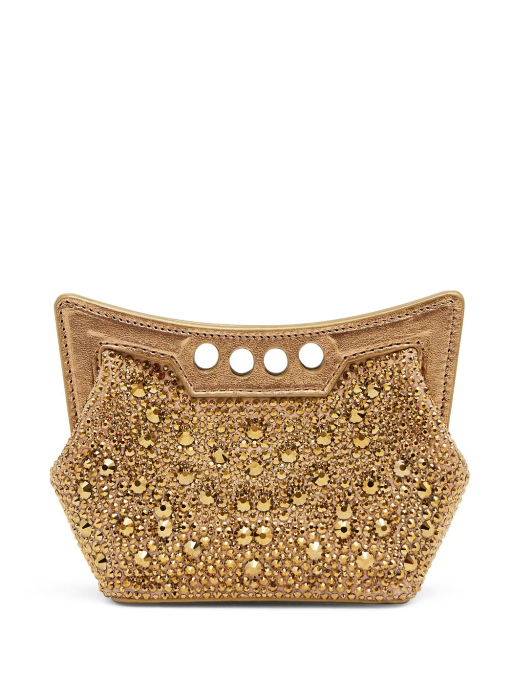 Alexander McQueen Micro Peak embellished mini bag