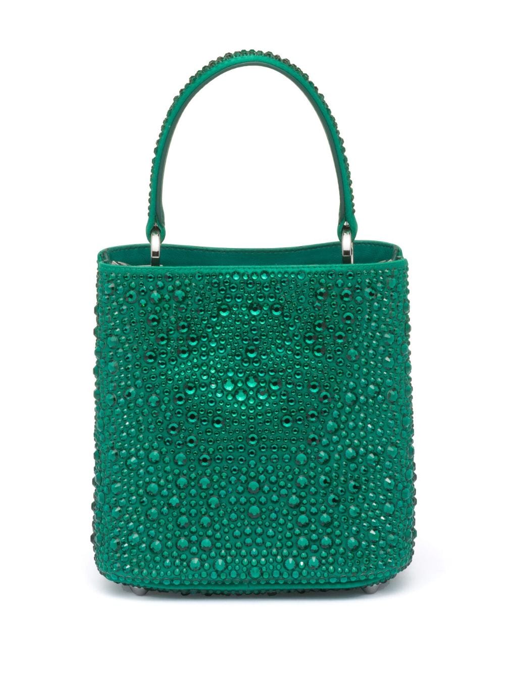 Pra*a small panier crystal-embellished tote bag
