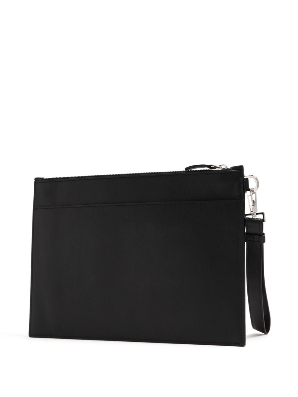 Versace Medusa-plaque leather clutch bag