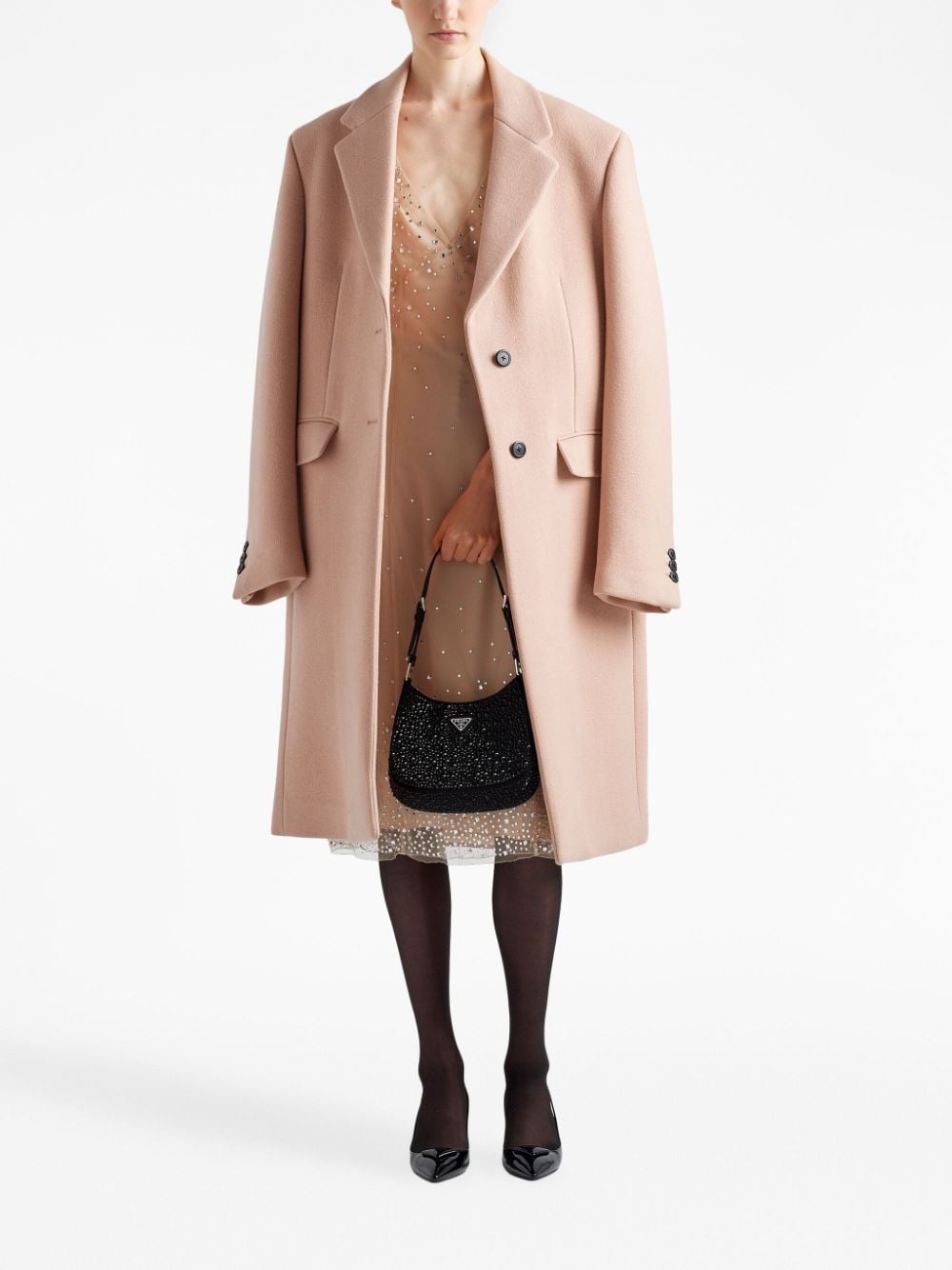 Pra*a cleo crystal-embellished shoulder bag