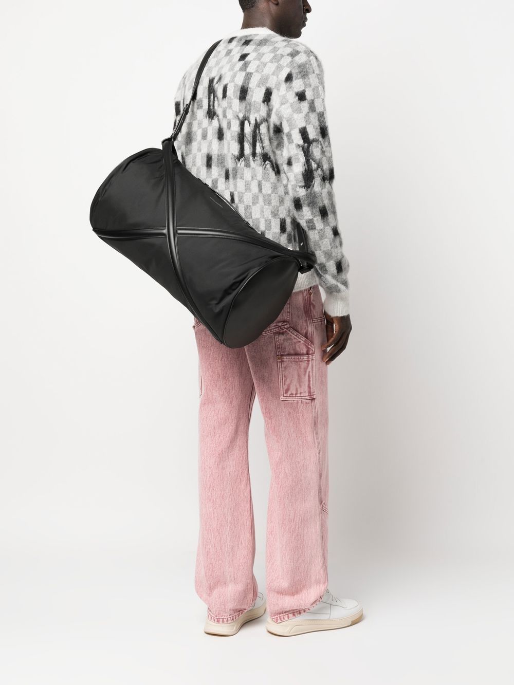 Alexander McQueen criss-cross strap detail holdall