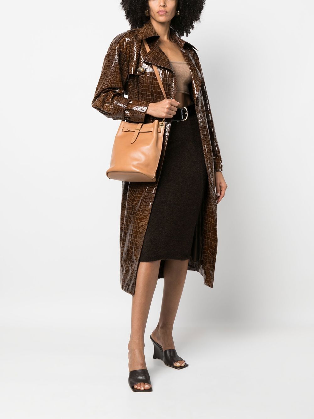 Saint Laurent Seau leather bucket bag