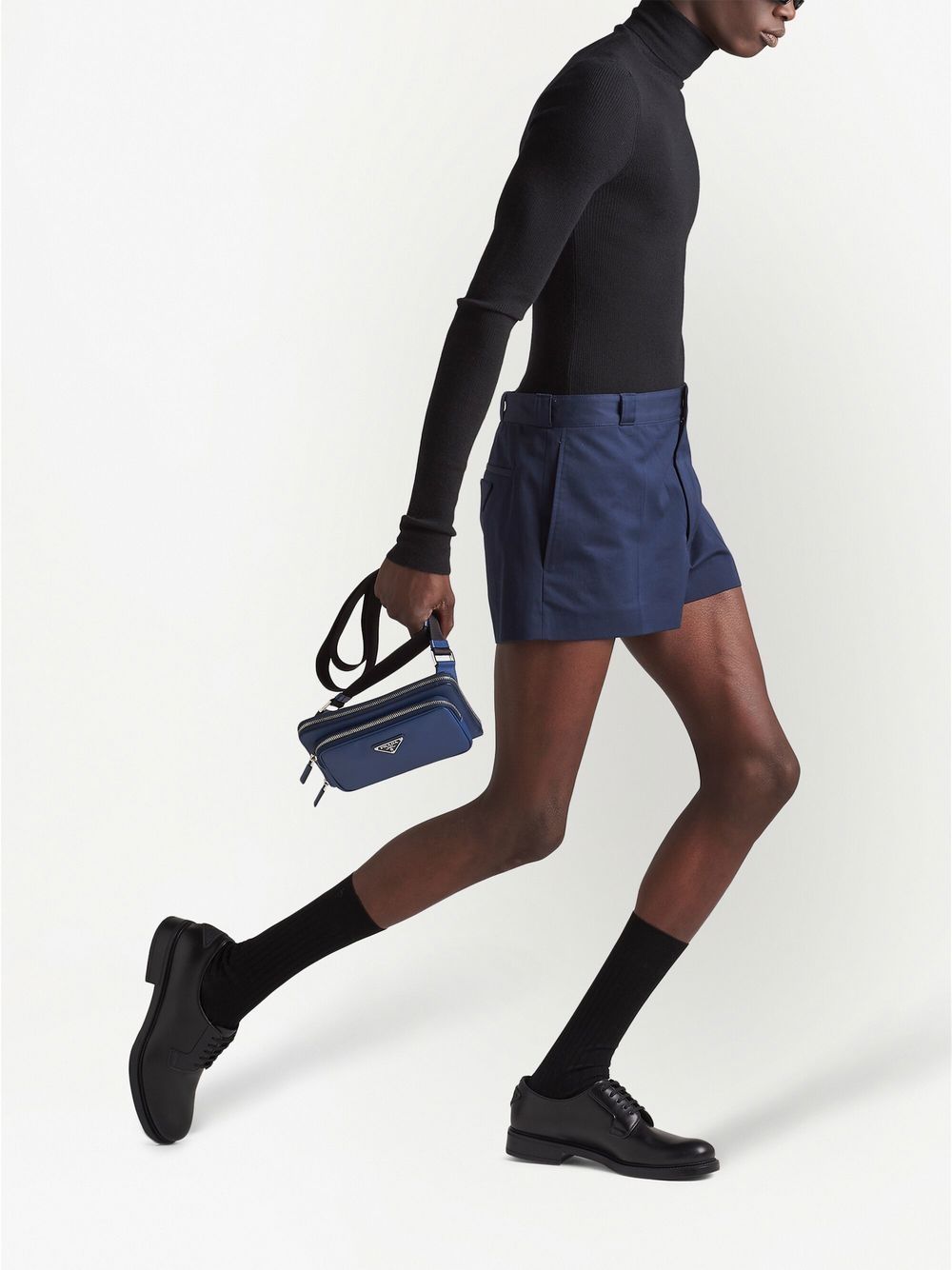 Pra*a logo plaque crossbody bag