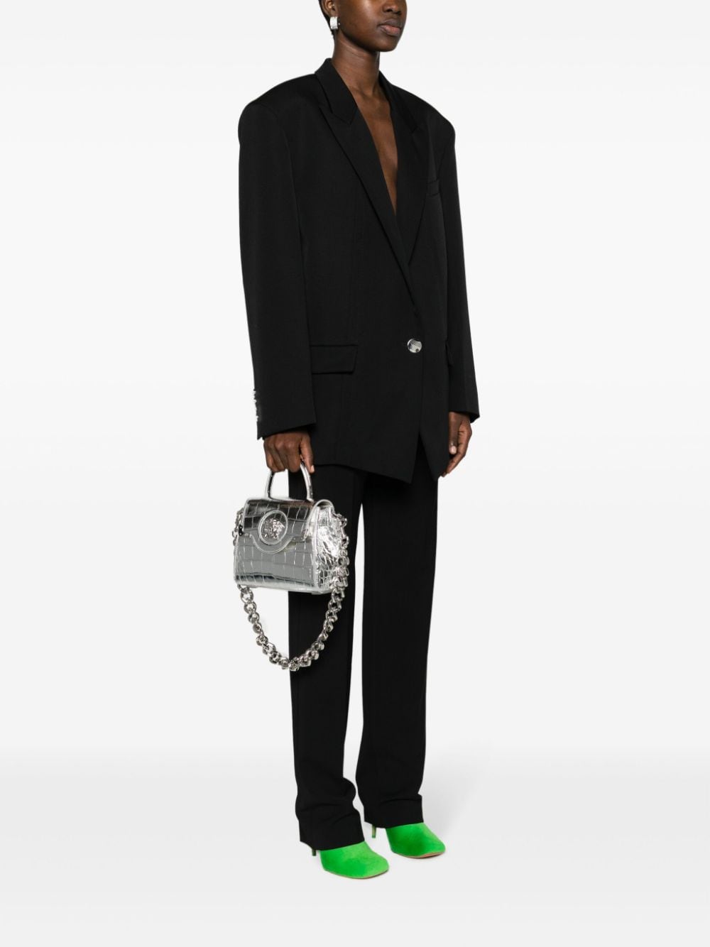 Versace small La Medusa leather tote bag