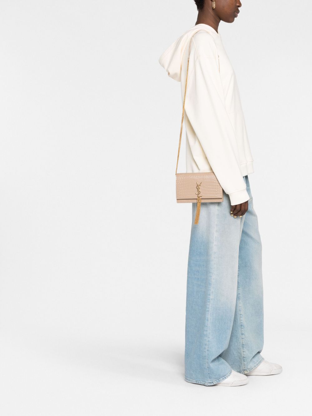 Saint Laurent small Kate leather clutch bag