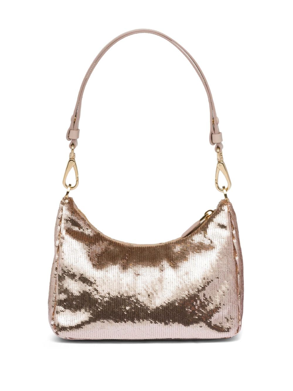 Pra*a re-nylon sequinned mini bag