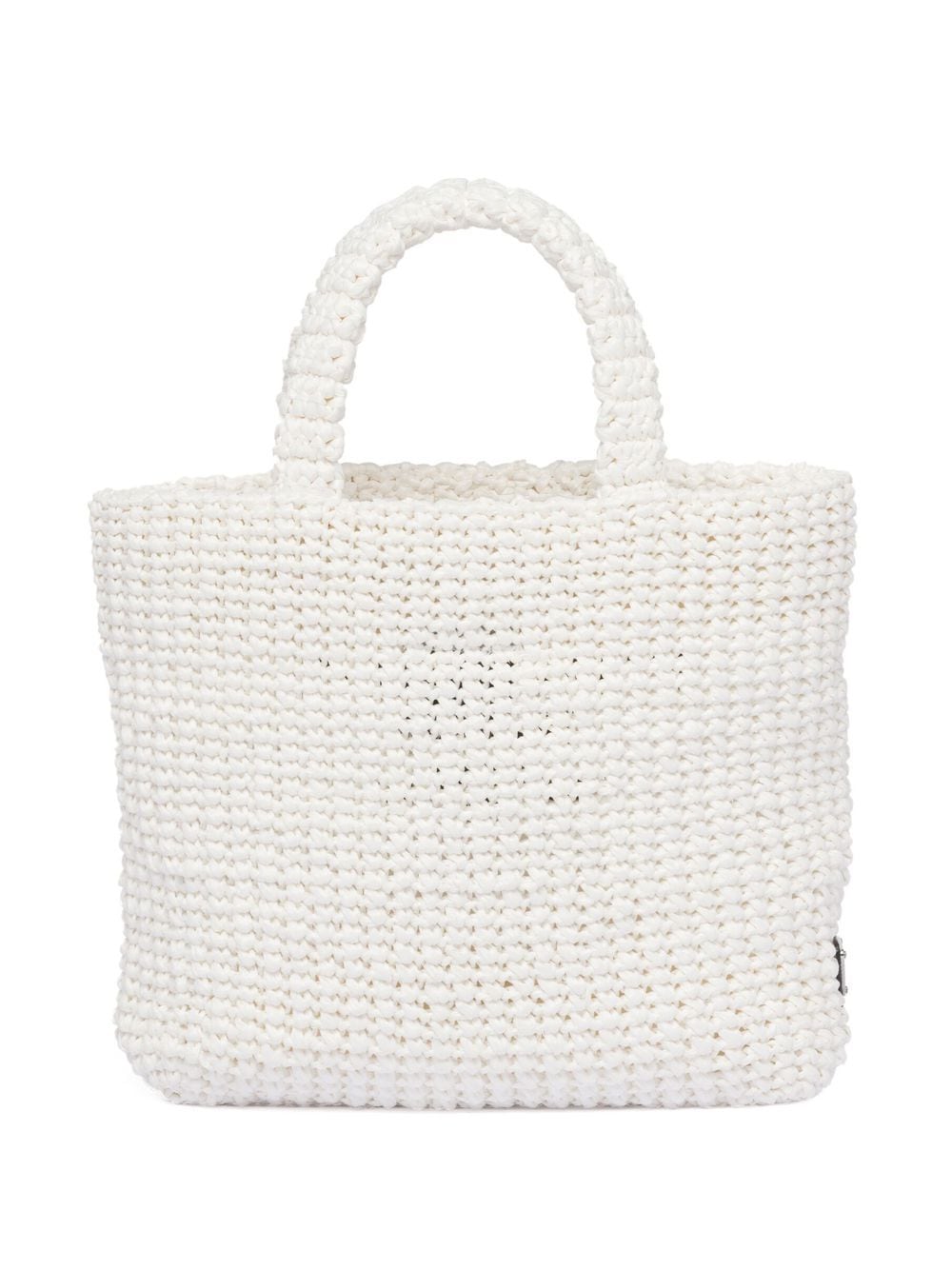 Pra*a small raffia tote bag