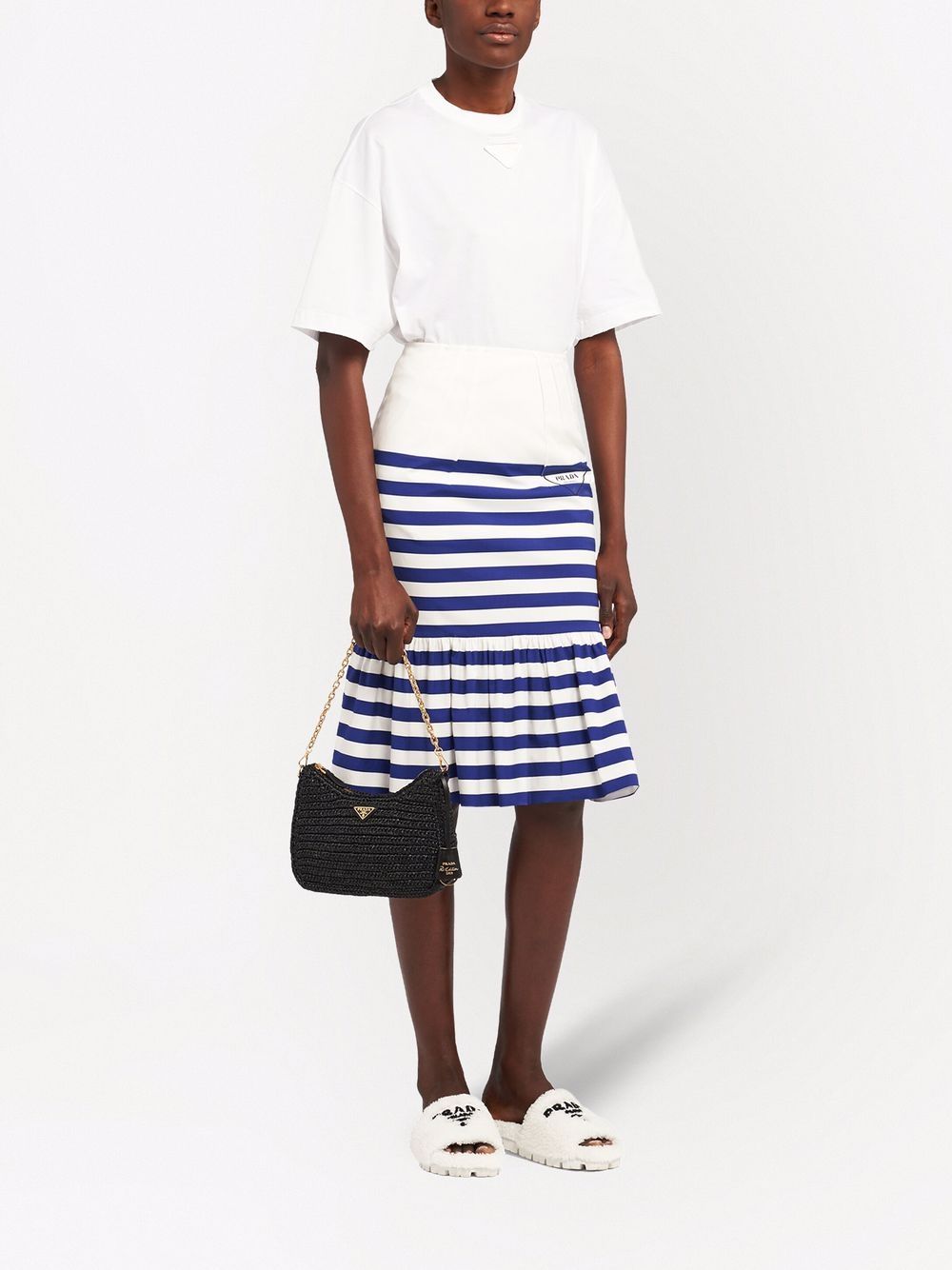 Pra*a re-edition 2005 crochet-knit shoulder bag