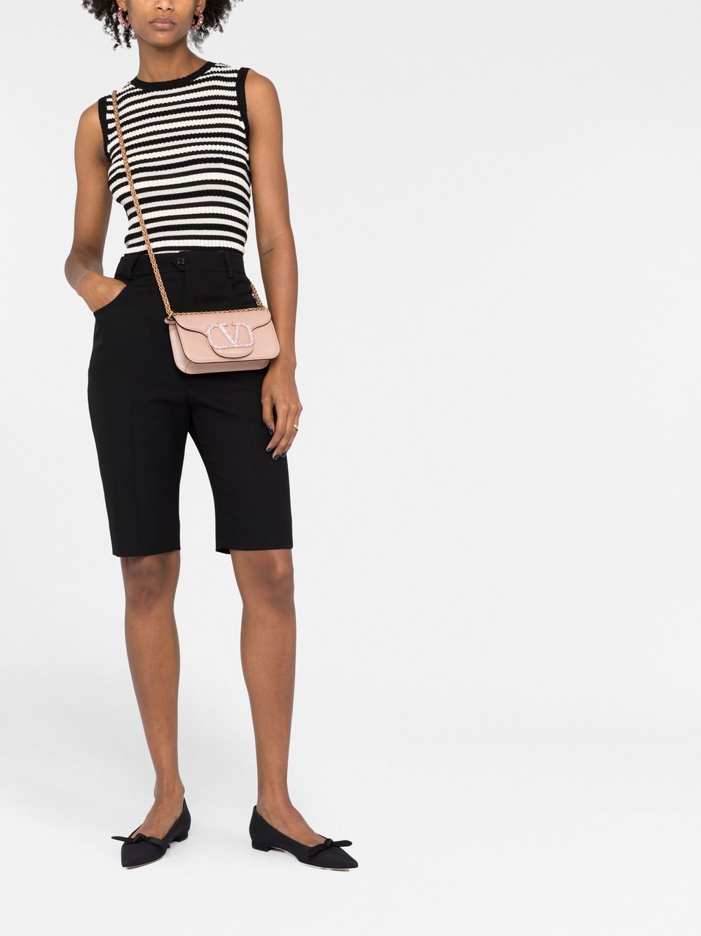 Valentino Garavani small Locò embellished shoulder bag