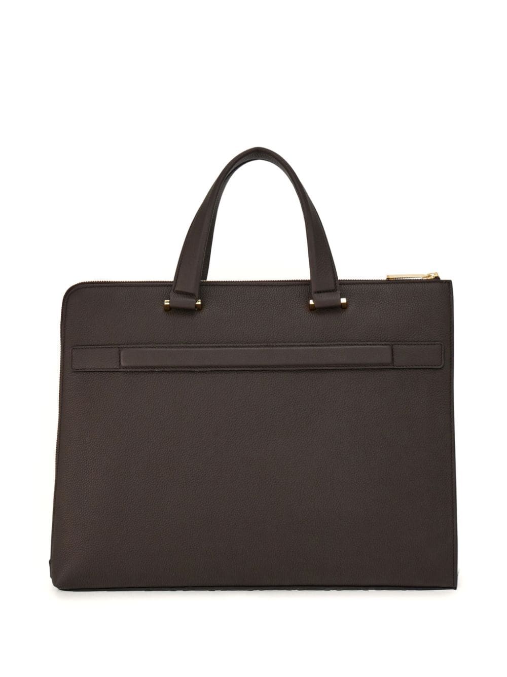Ferragamo Gancini-print leather laptop bag