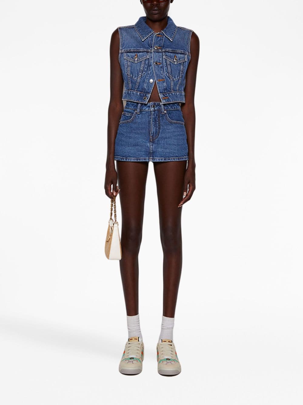 Givenchy Mini Moon interwoven-panel bag