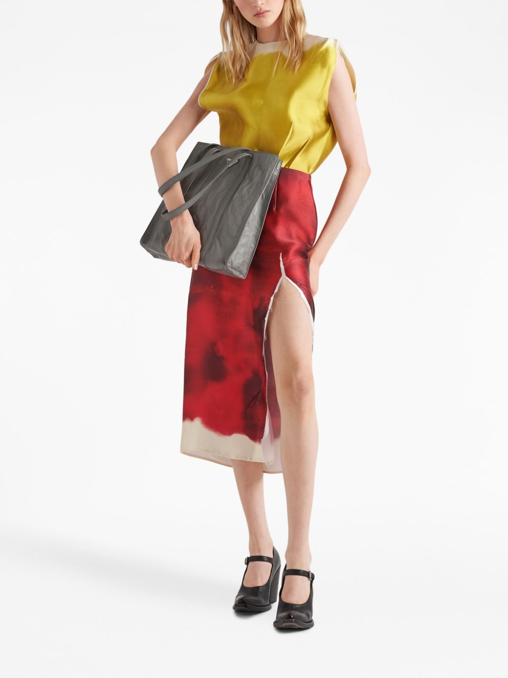 Pra*a logo-plaque tote bag