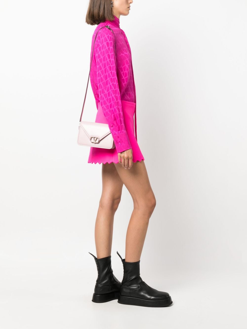 Valentino Garavani small Letter leather shoulder bag