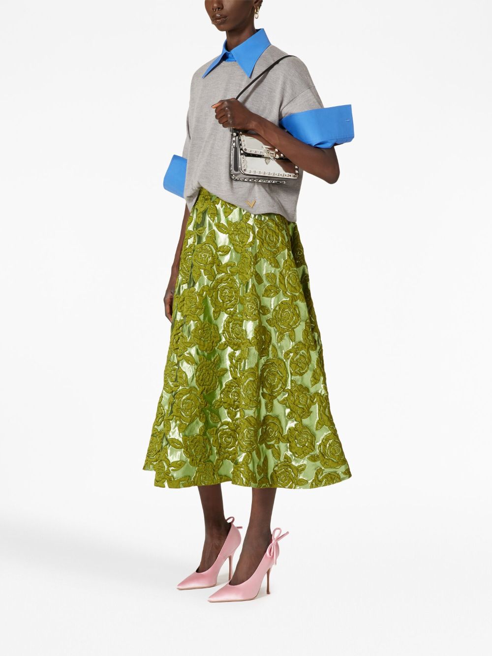 Valentino Garavani small Rockstud23 mirrored shoulder bag