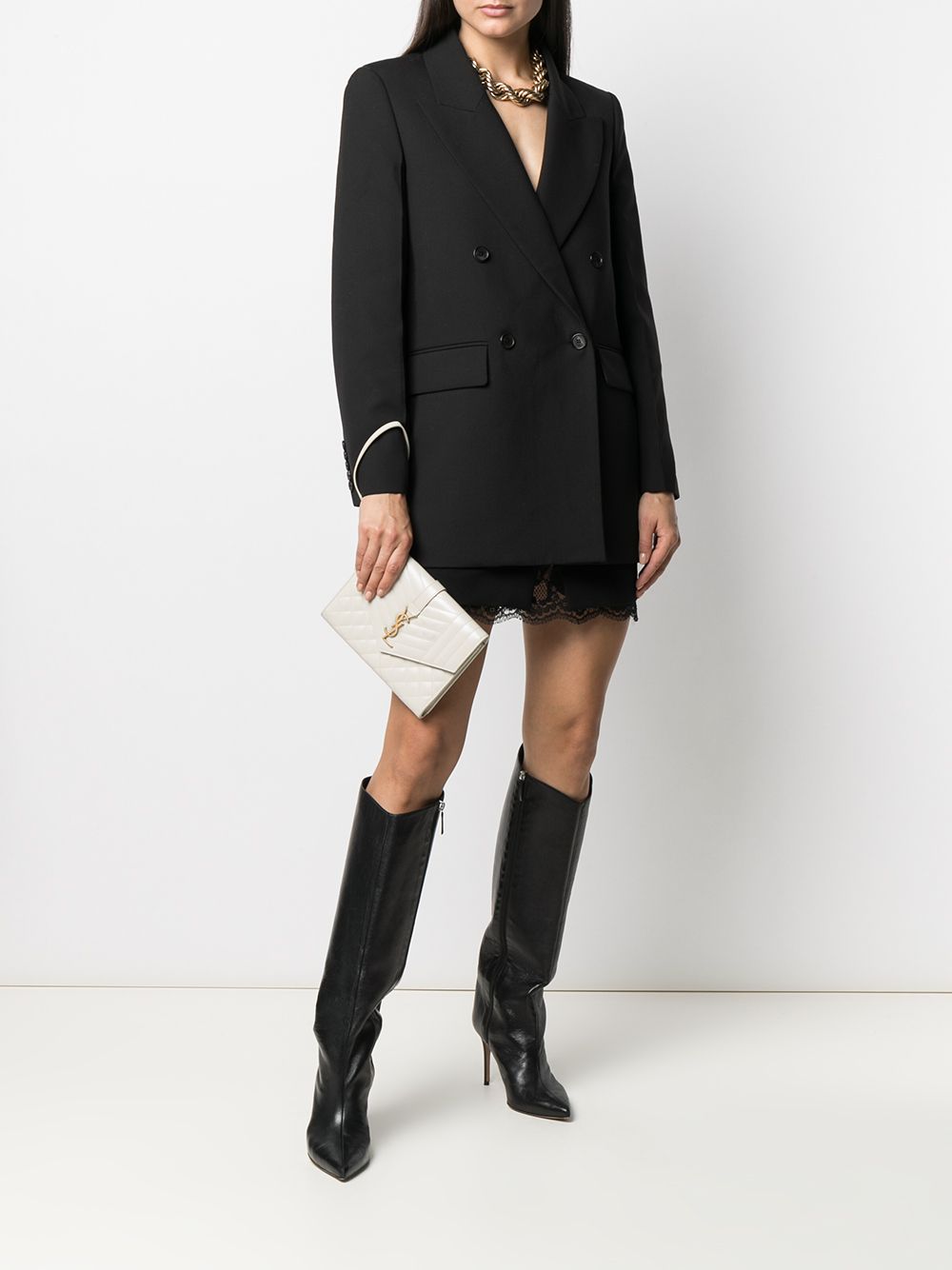 Saint Laurent monogram clutch bag