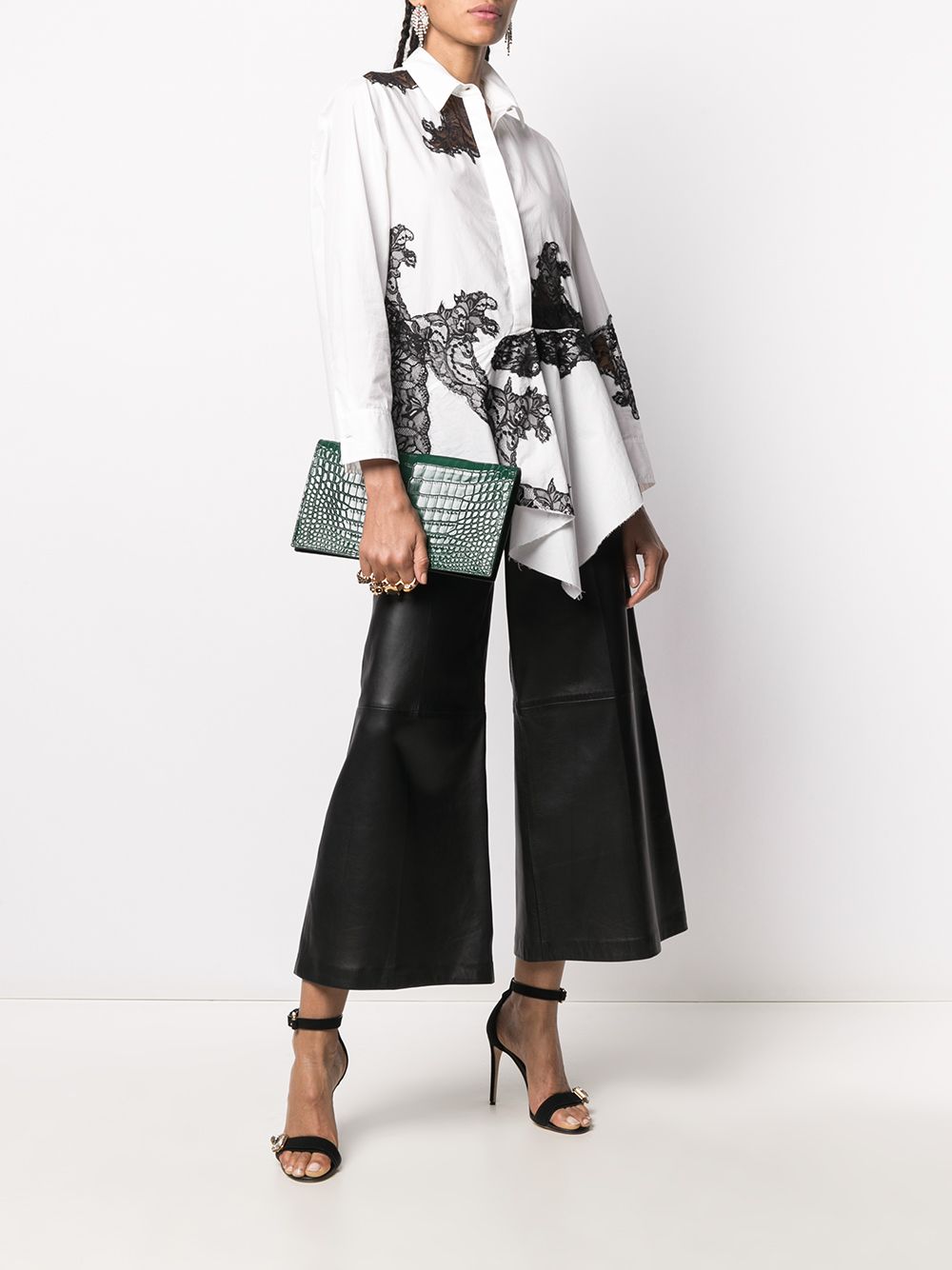 Alexander McQueen embossed knuckleduster clutch bag