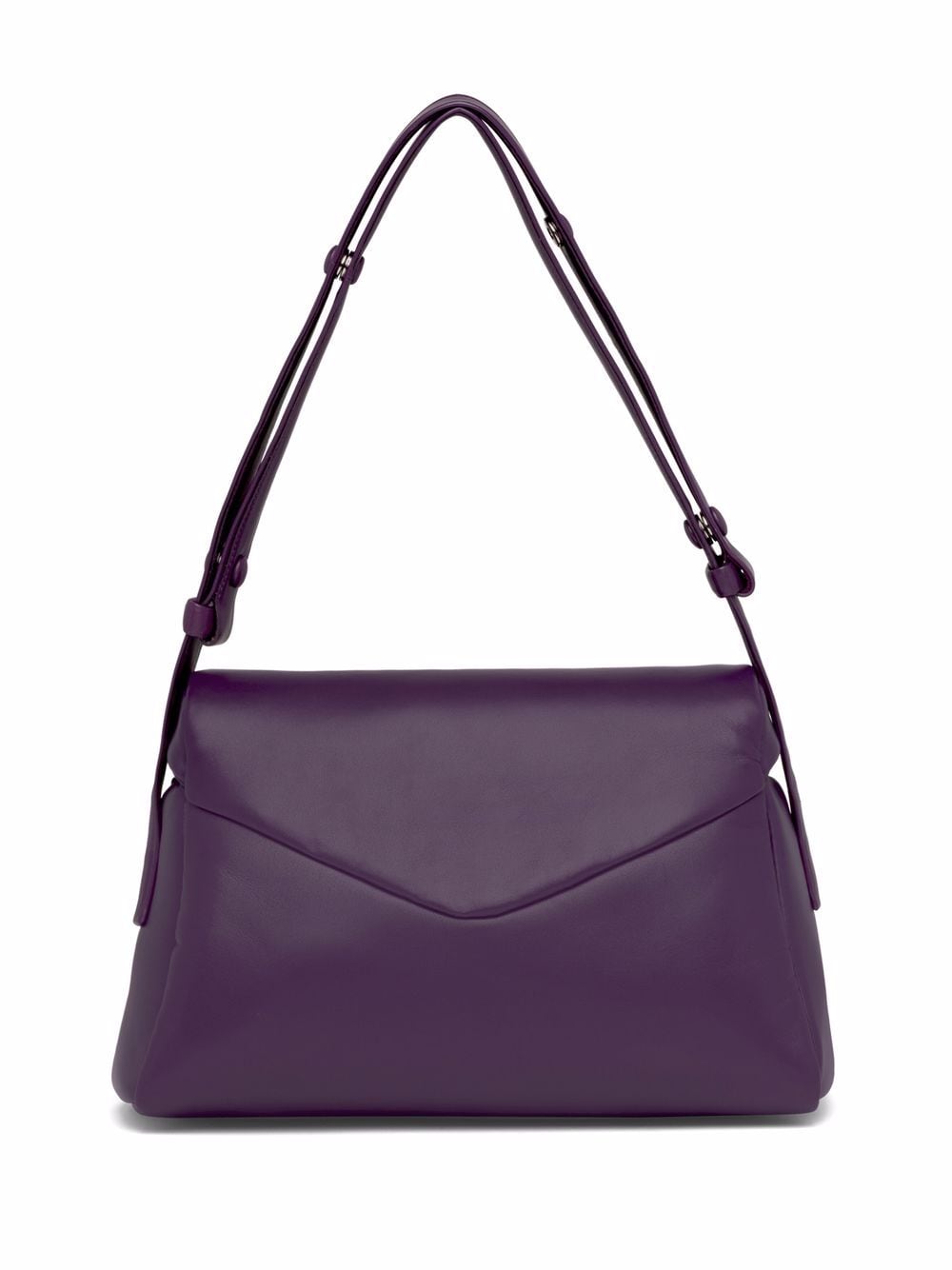 Pra*a logo-patch front-flap shoulder bag