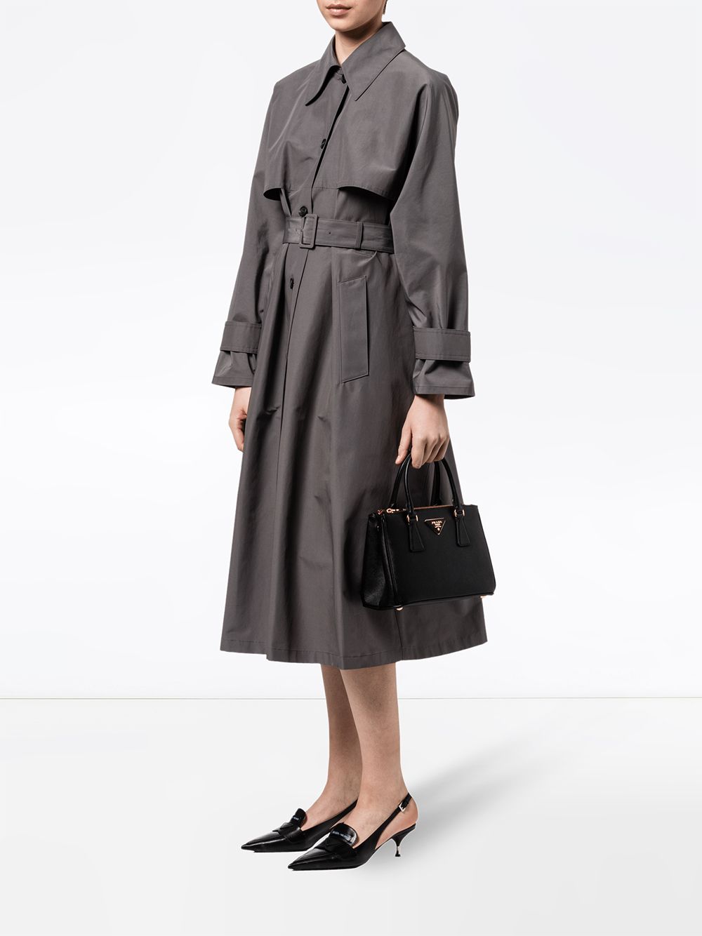 Pra*a small galleria leather tote bag