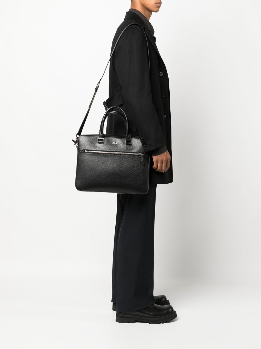 Ferragamo Gancini revival briefcase