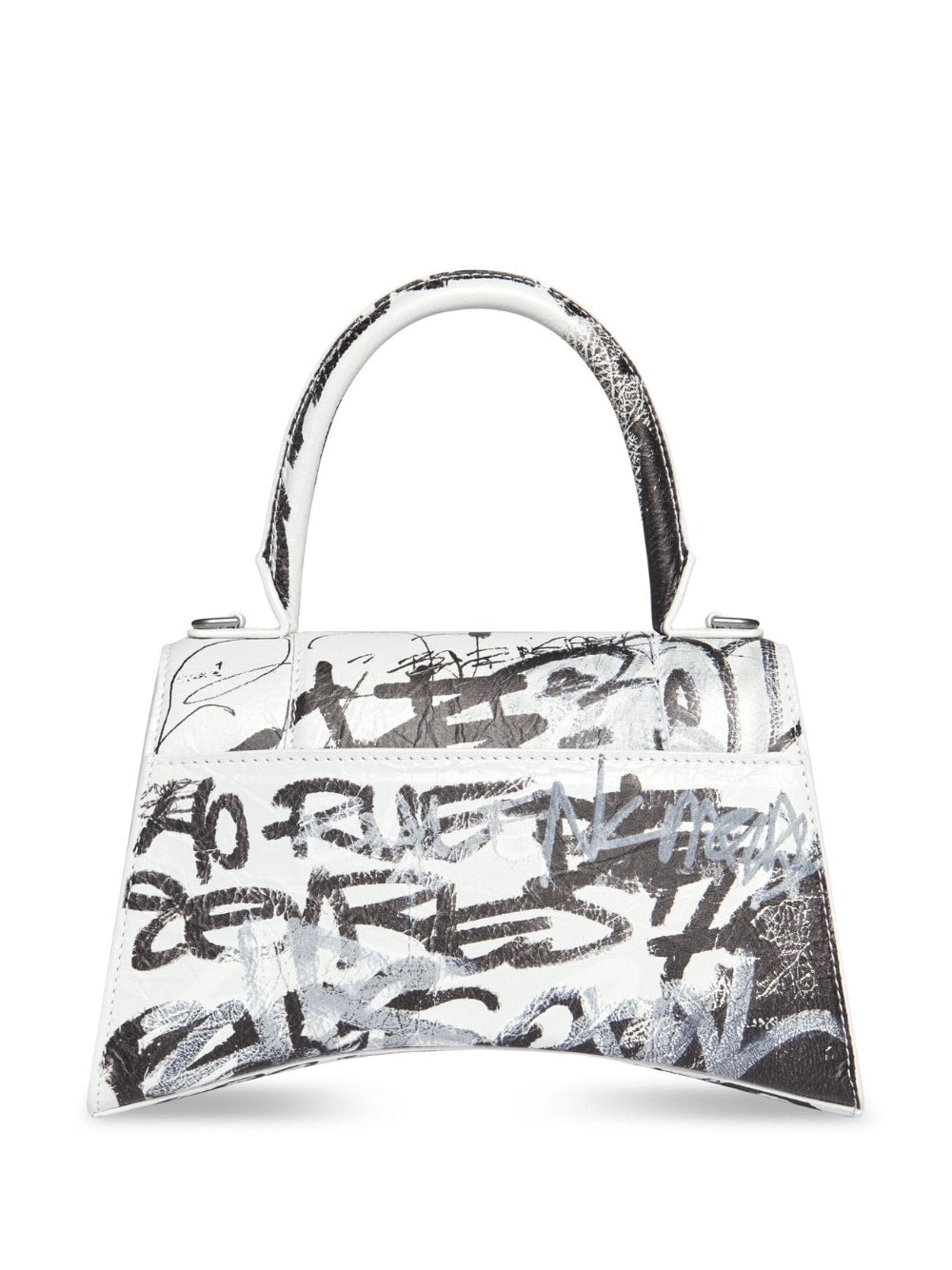 Ba*len*cia*ga graffiti-print leather shoulder bag