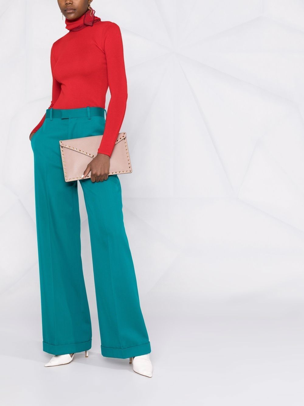 Valentino Garavani Rockstud envelope clutch bag