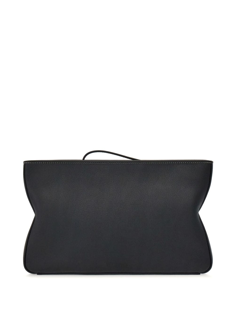 Ferragamo logo-stamp leather clutch bag