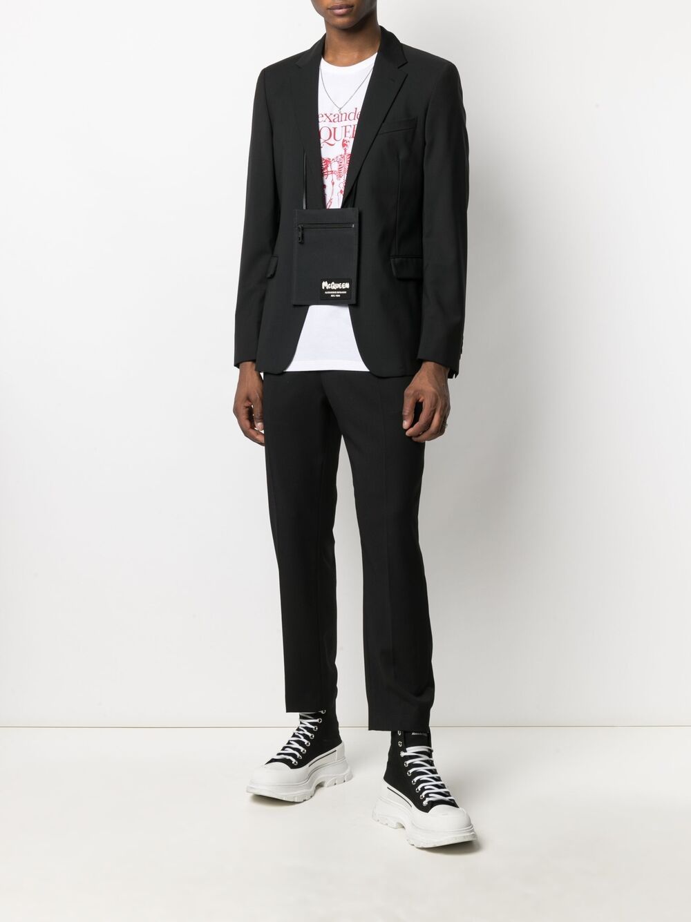 Alexander McQueen logo patch shoulder bag