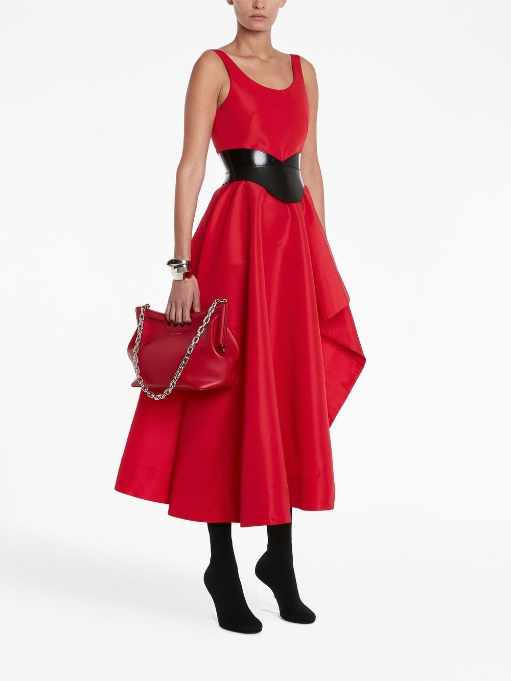 Alexander McQueen The Peak curved mini bag