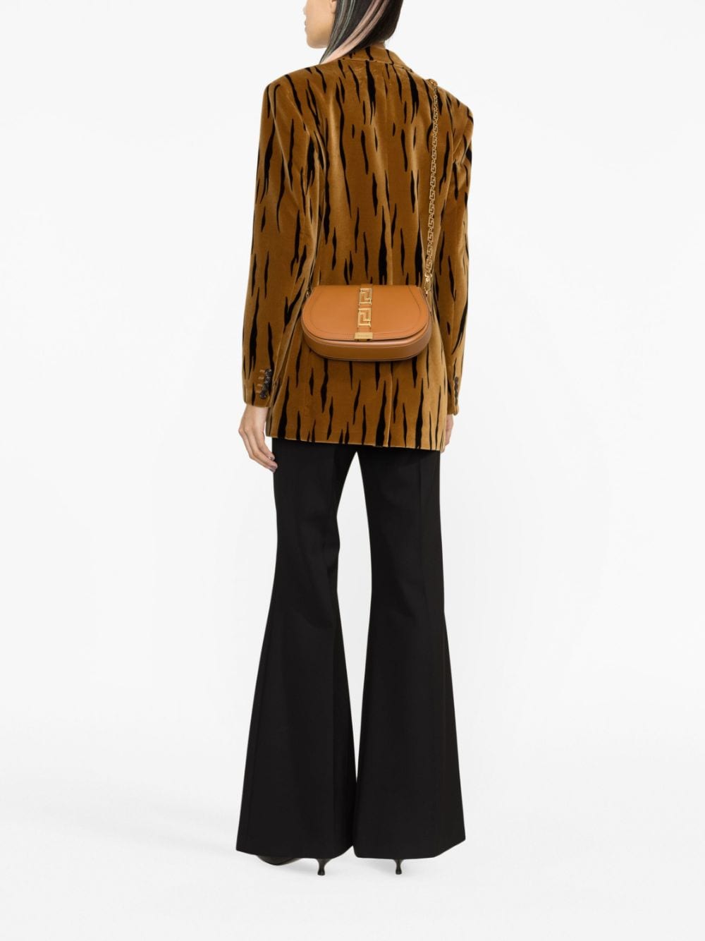 Versace Greca Goddess leather shoulder bag