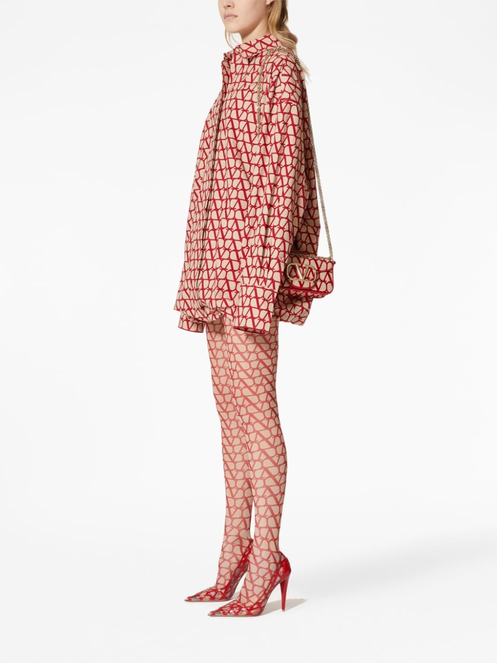 Valentino Garavani monogram-pattern shoulder bag