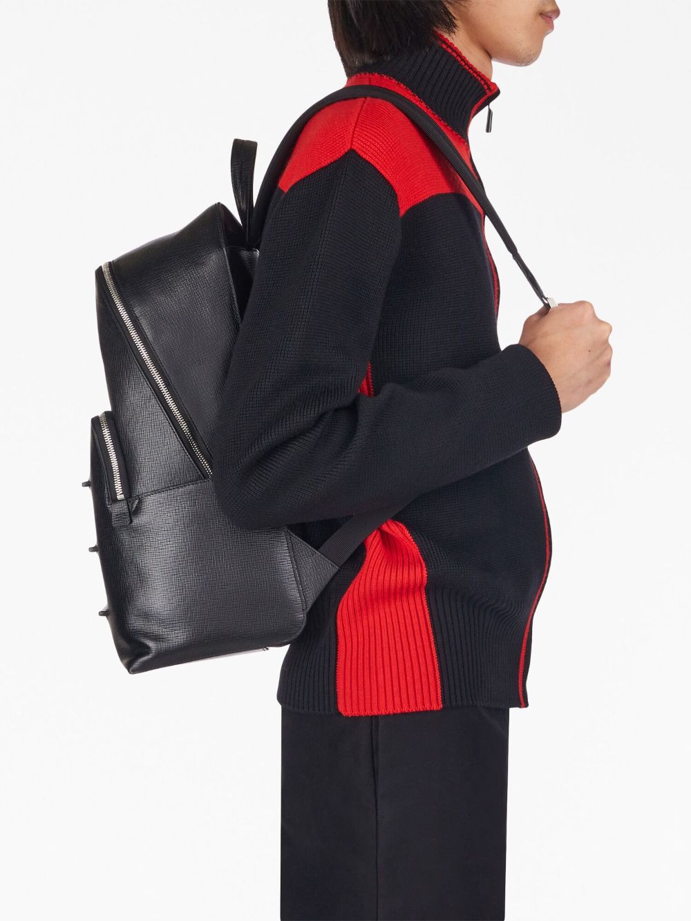 Ferragamo ribbed leather backpack