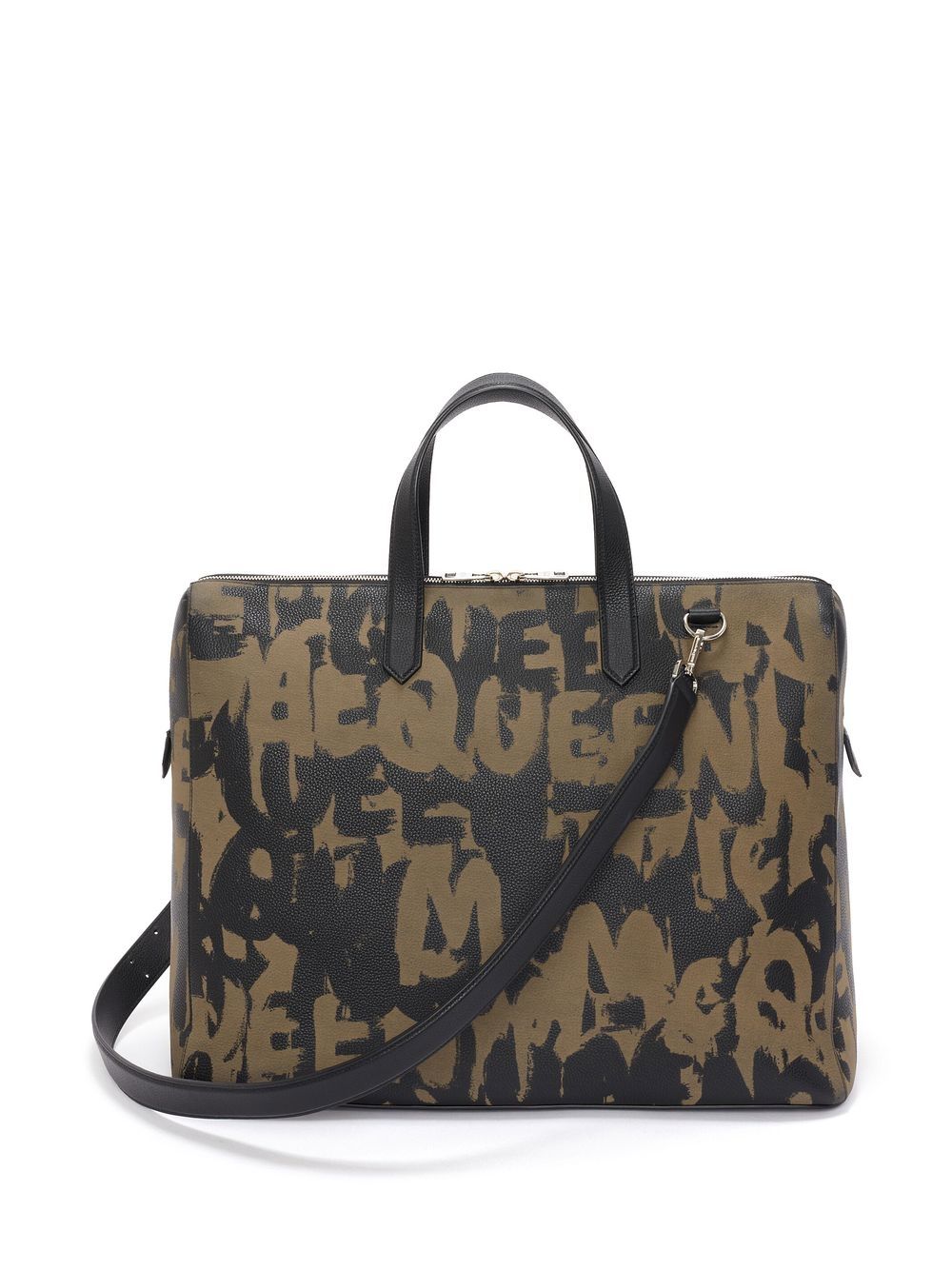 Alexander McQueen The Sharp graffiti-print tote bag