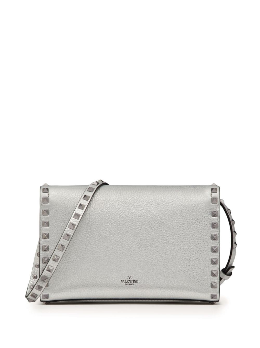 Valentino Garavani small Rockstud metallic crossbody bag