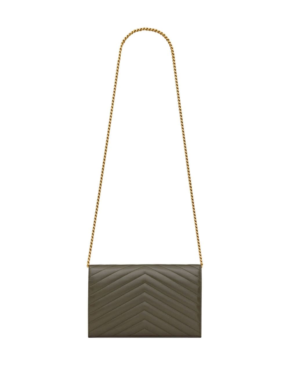 Saint Laurent Cassandre leather chain wallet