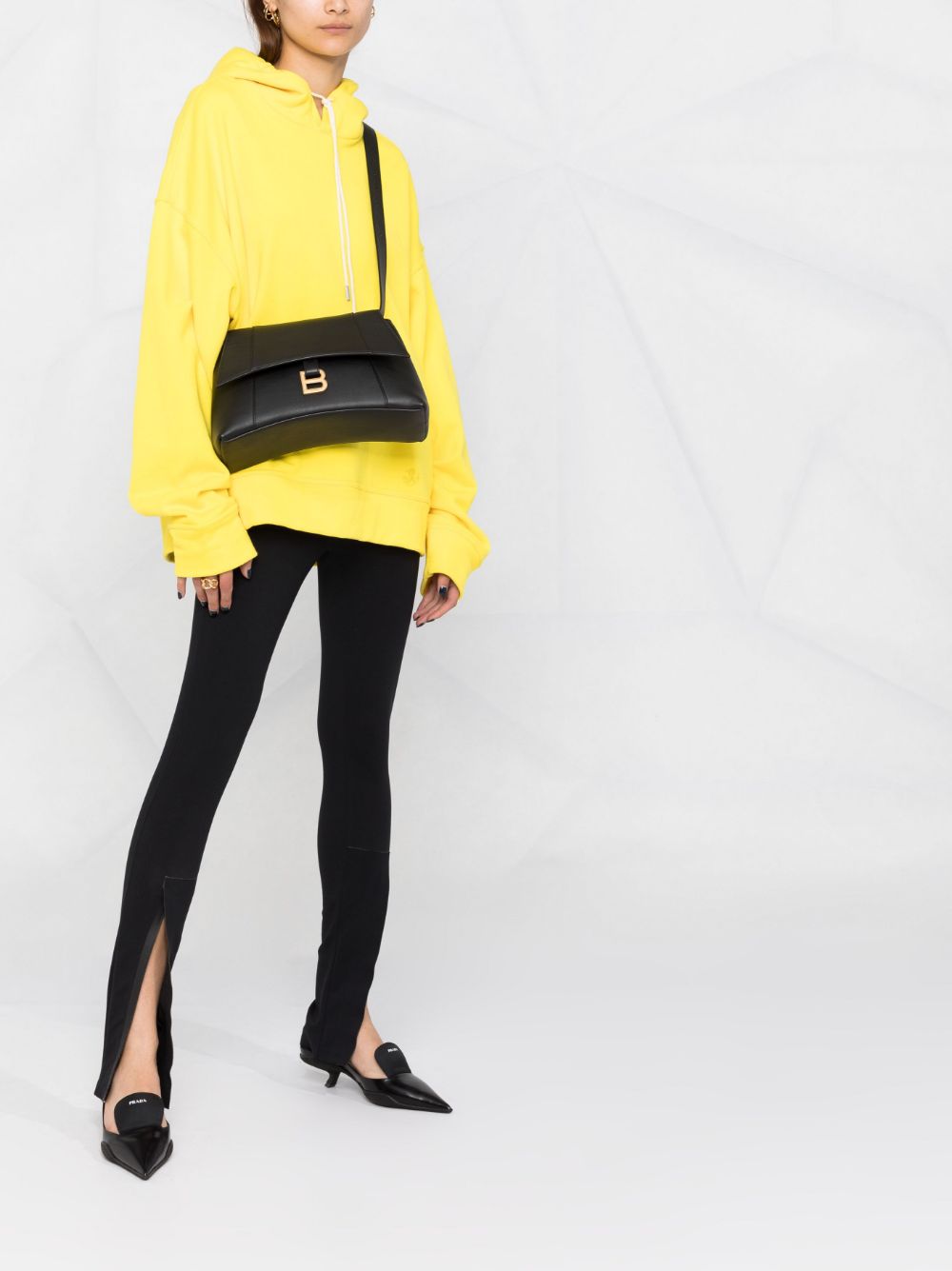 Ba*len*cia*ga small soft hourglass shoulder bag