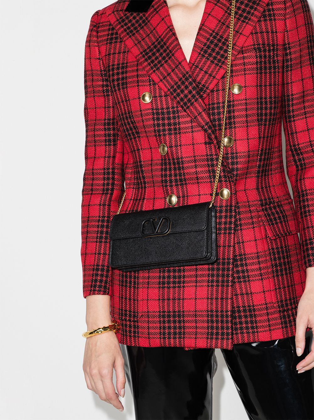 Valentino Garavani VLogo Signature leather wallet-on-chain