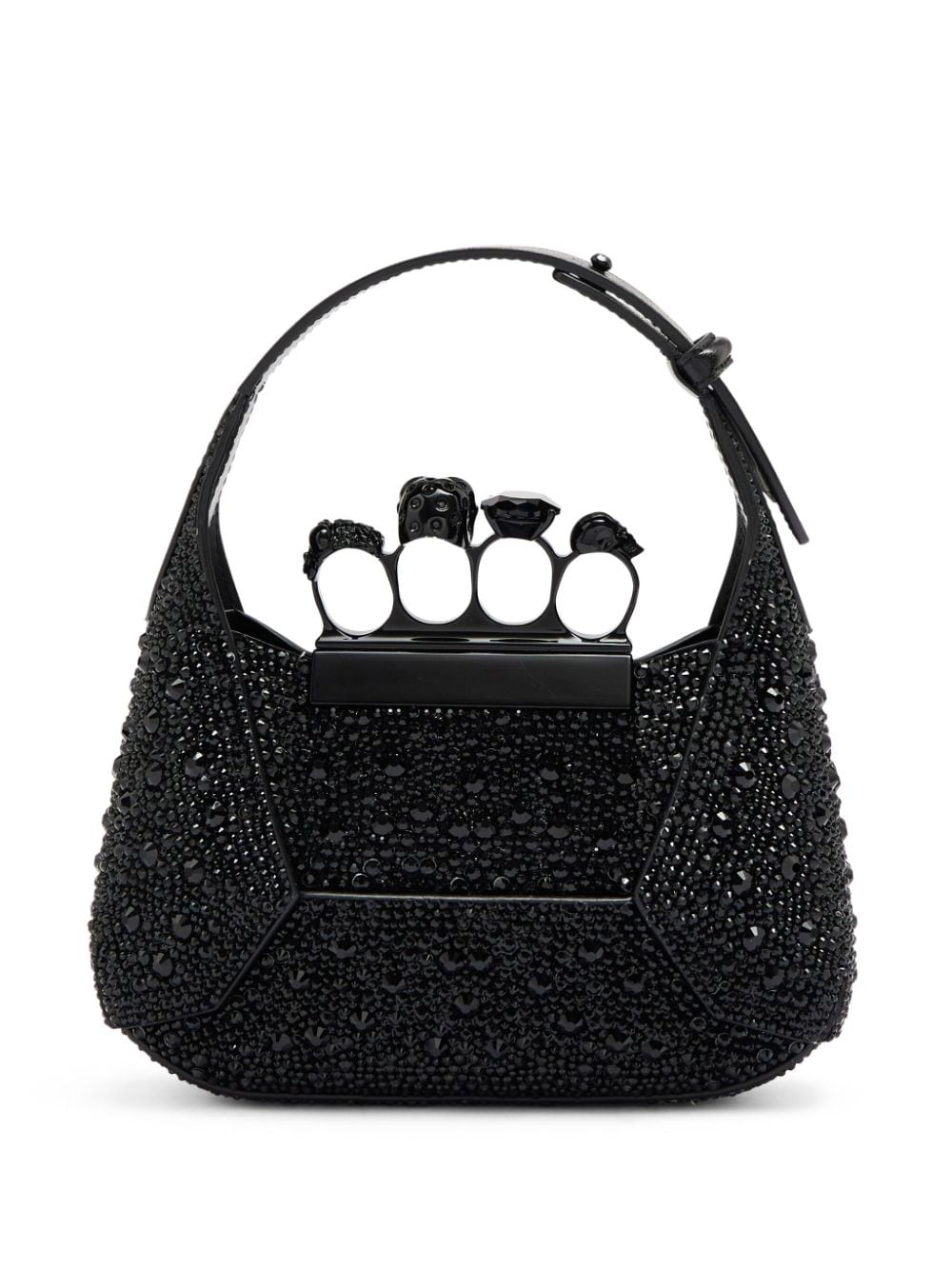 Alexander McQueen mini crystal-embellished crossbody bag