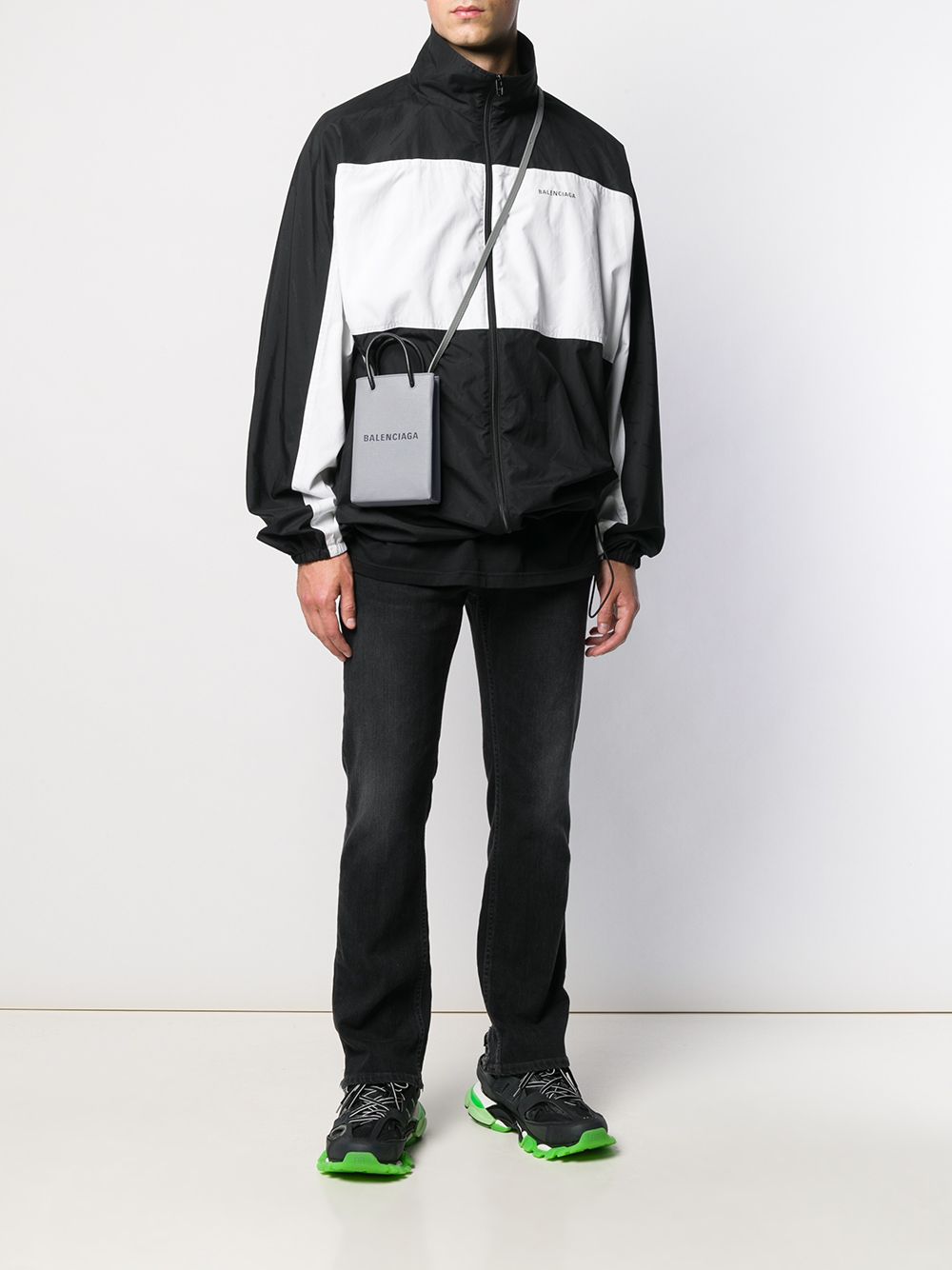 Ba*len*cia*ga logo print crossbody bag