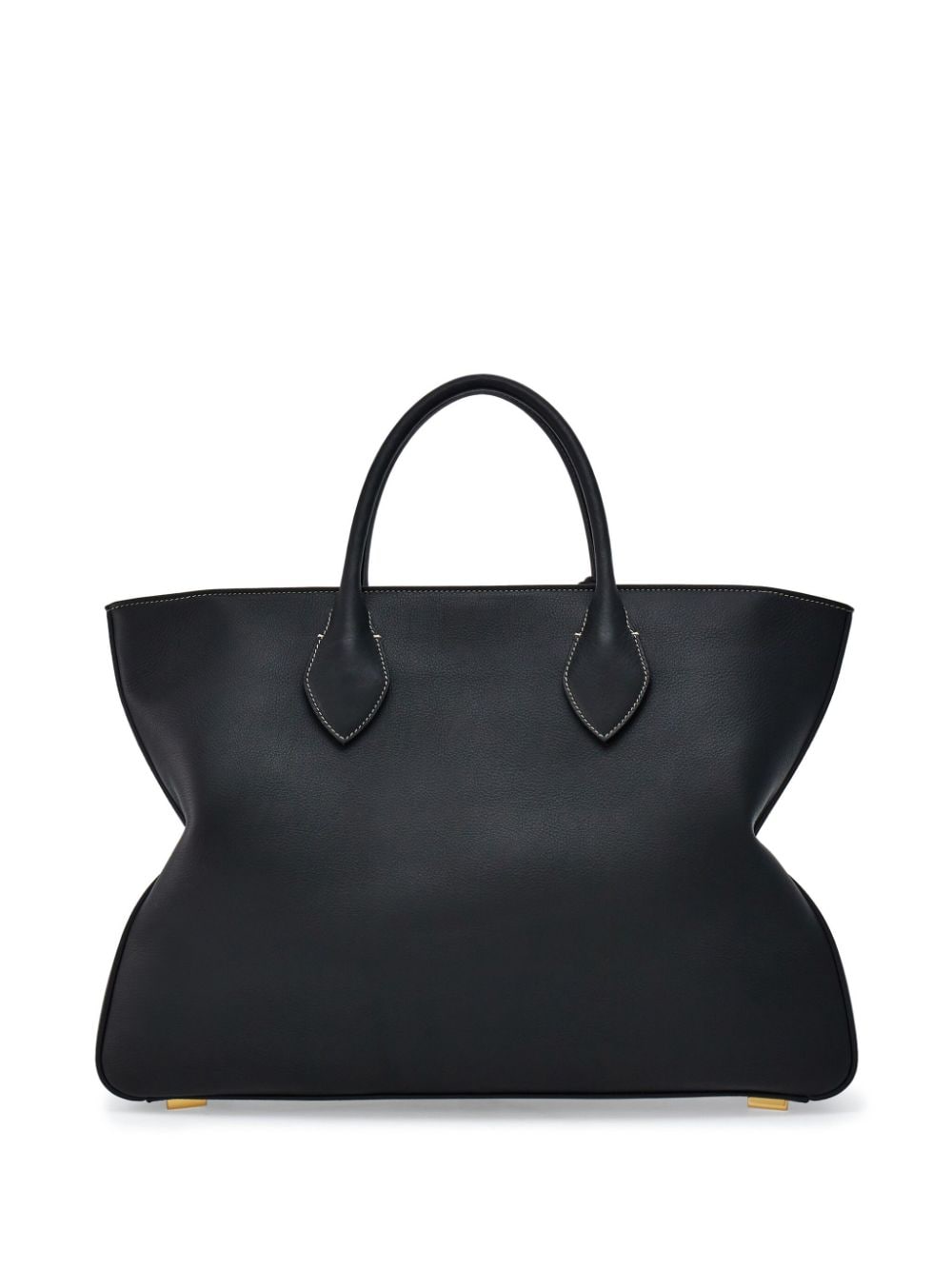 Ferragamo logo-print leather tote bag