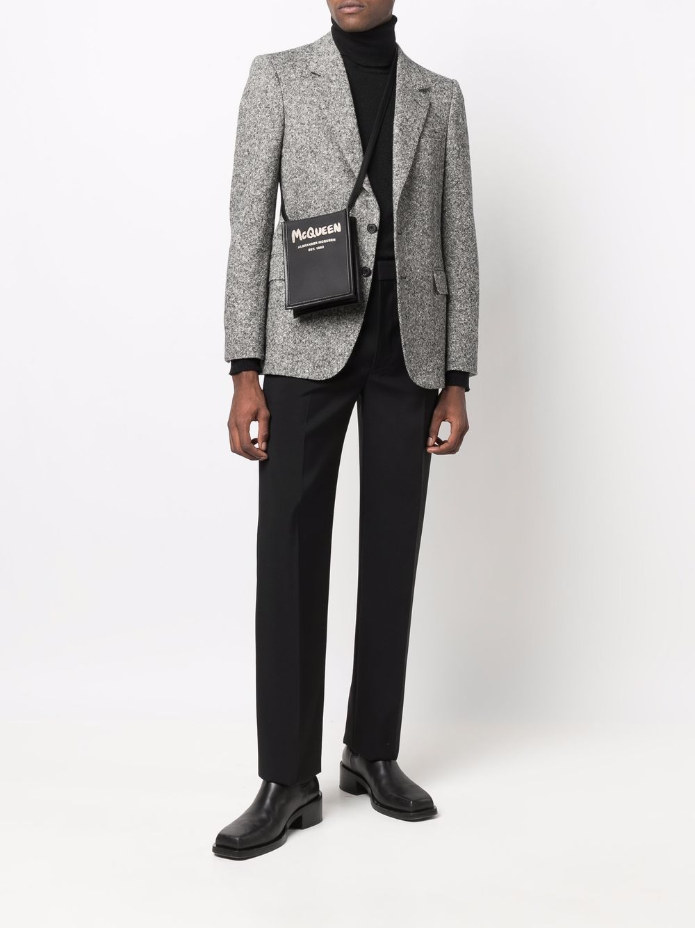 Alexander McQueen mini graffiti-print messenger bag