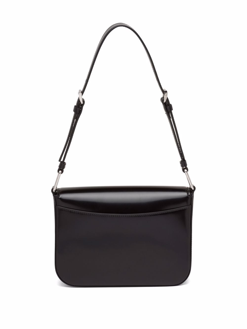 Pra*a brushed leather shoulder bag