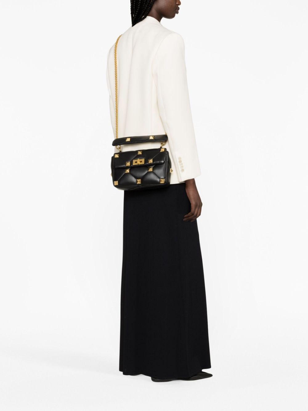 Valentino Garavani Roman Stud leather shoulder bag