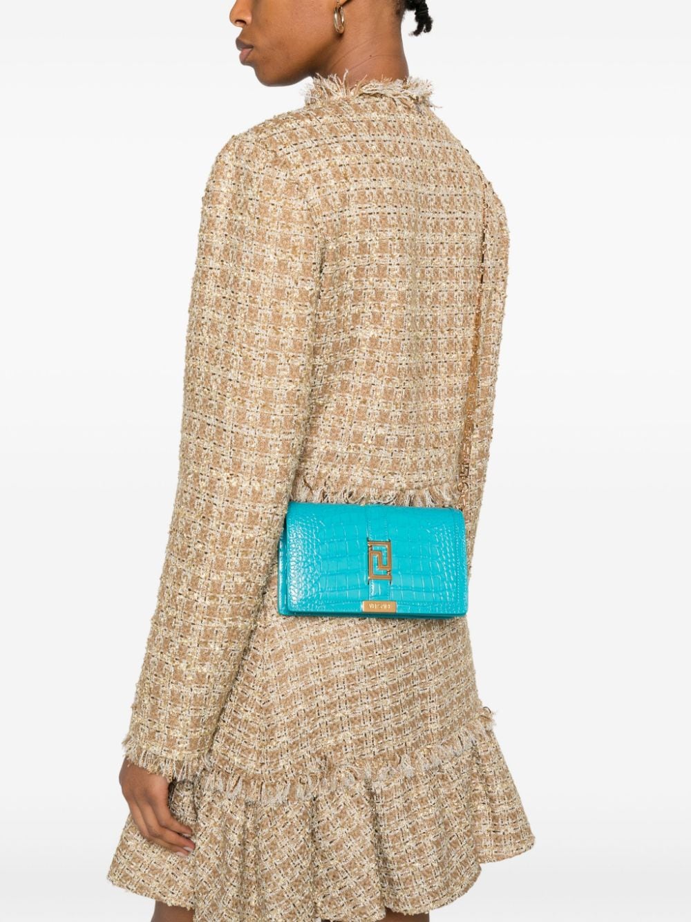 Versace mini Goddess leather bag