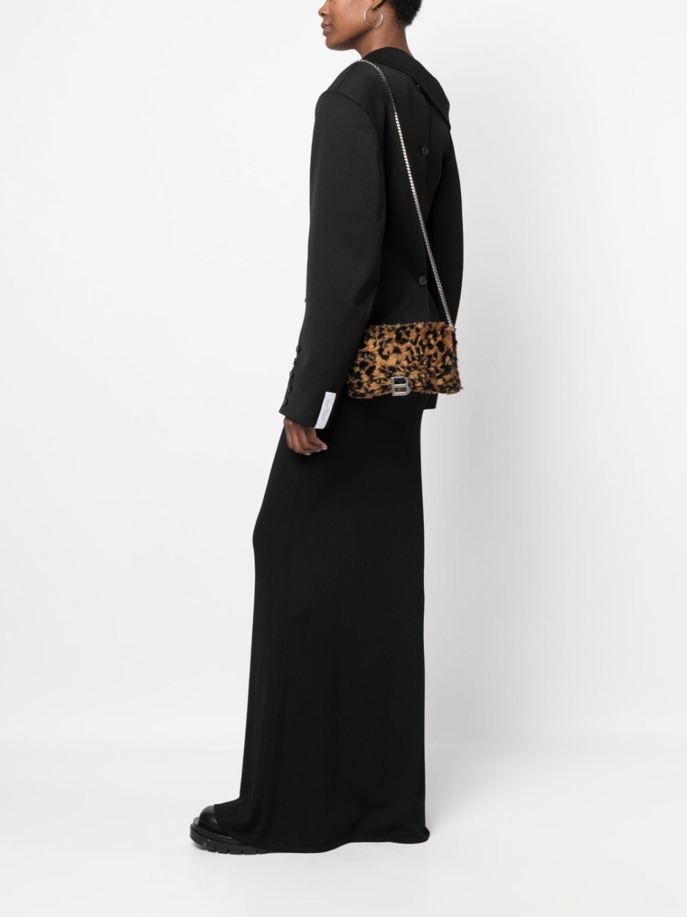 Ba*len*cia*ga hourglass fleece clutch bag