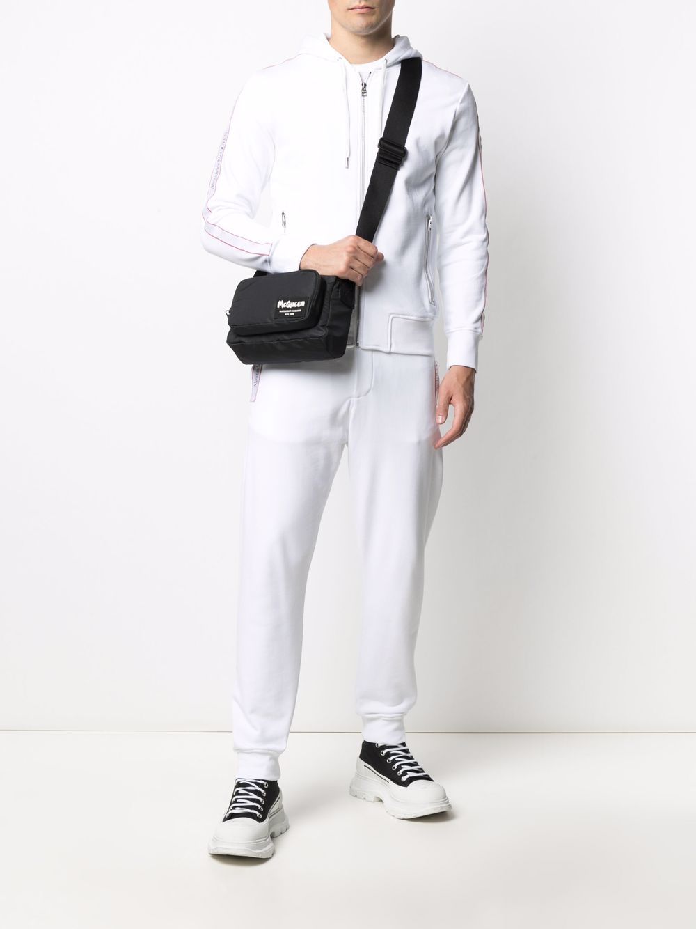 Alexander McQueen logo-patch crossbody bag