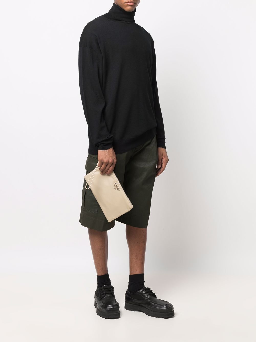 Pra*a re-nylon gabardine pouch