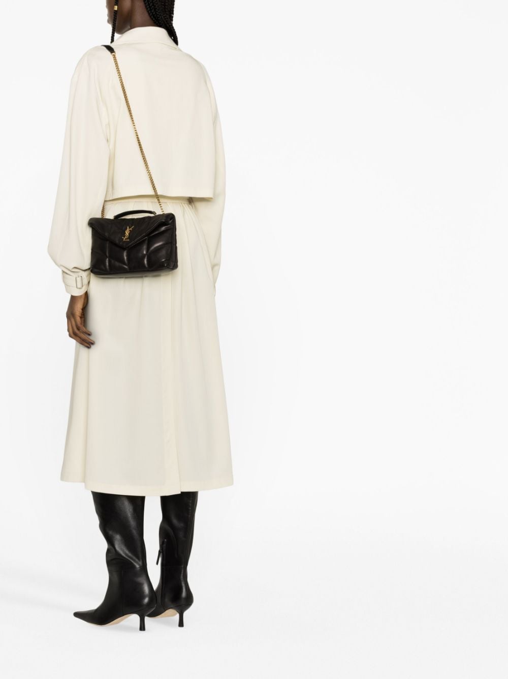 Saint Laurent Puffer small leather shoulder bag