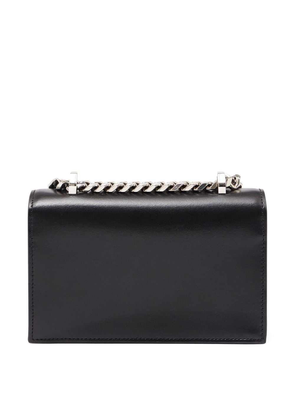 Alexander McQueen skull-motif leather shoulder bag