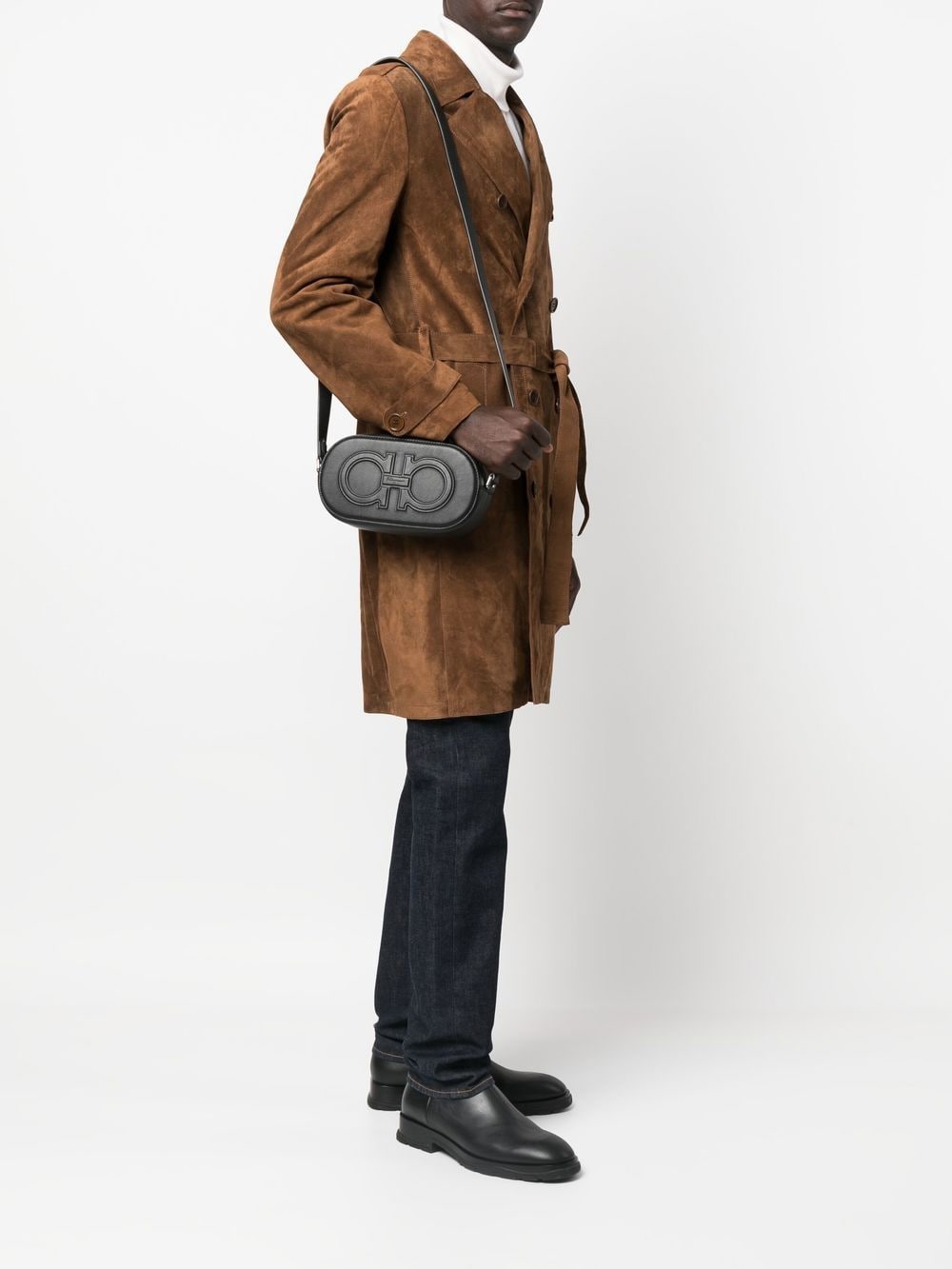 Ferragamo Gancini-detail shoulder bag