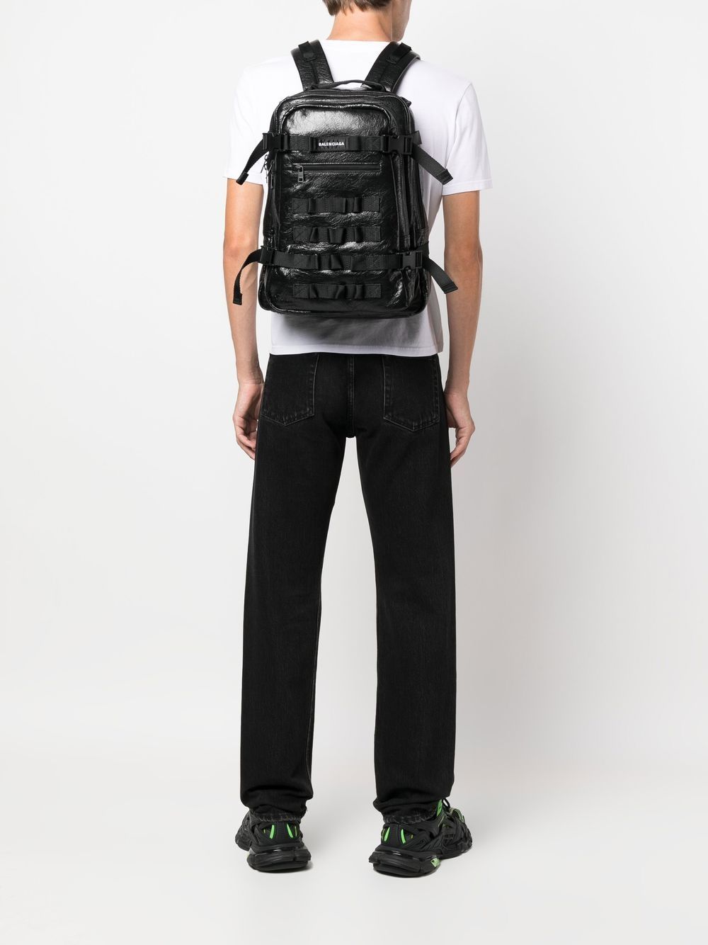 Ba*len*cia*ga army space logo backpack